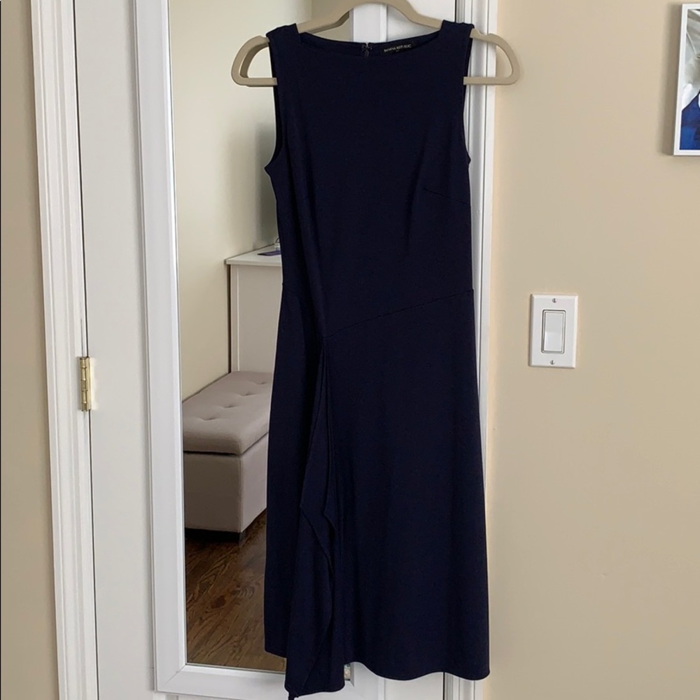 Banana Republic factory navy midi dress